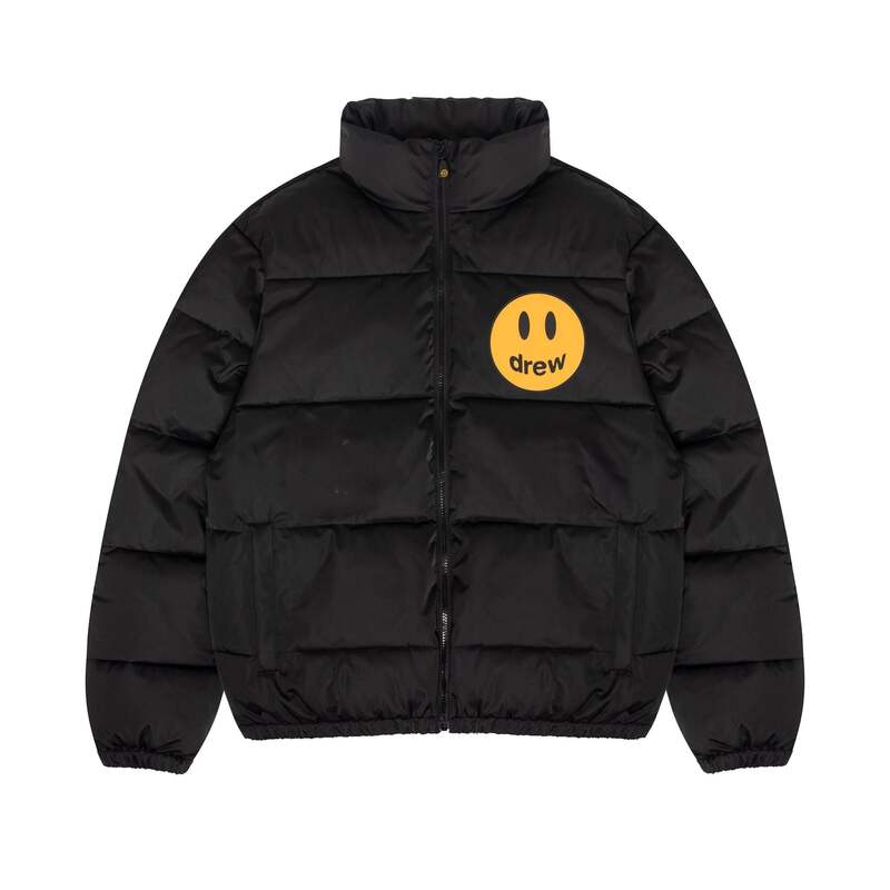 Drew House Zip Up Puffer V2 Black
