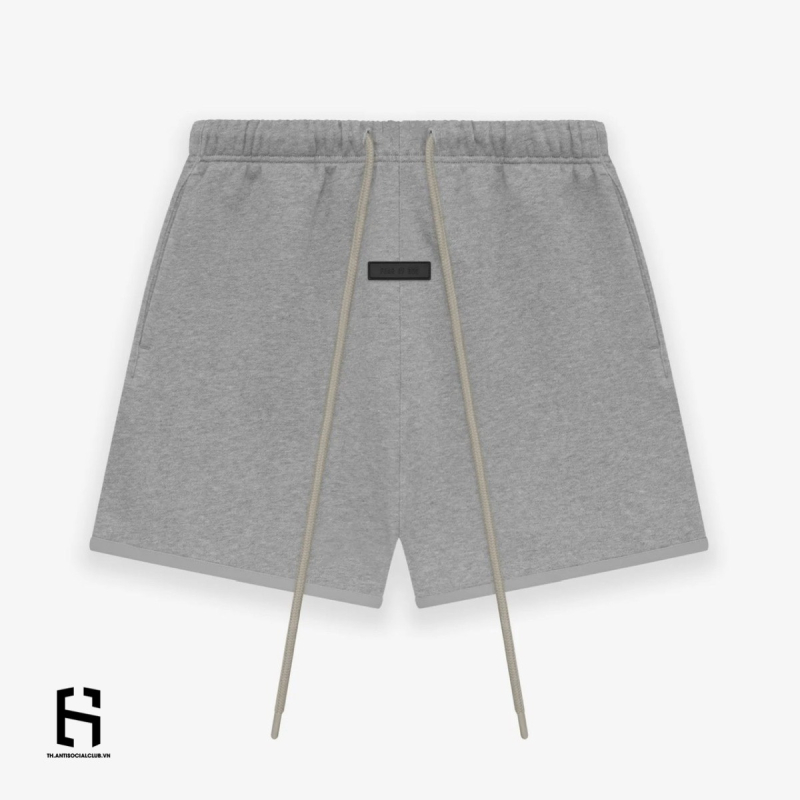 Quần Fear Of God Essentials Shorts Dark Heather Oatmeal SS24
