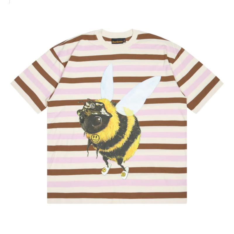 Áo Thun Drew House Bizzy SS Tee Brown Stripe