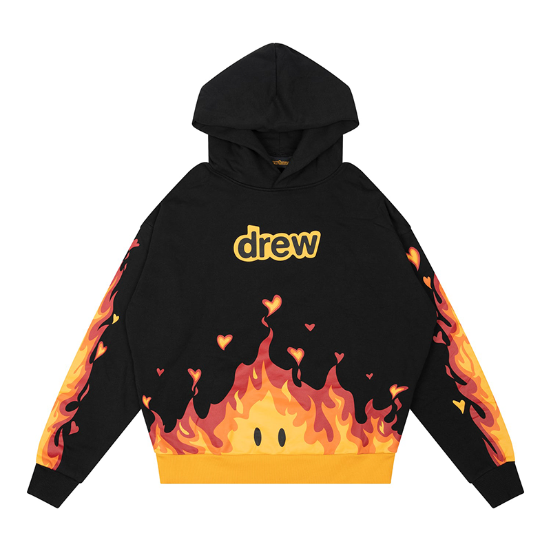 Drew House Fire Hoodie Black