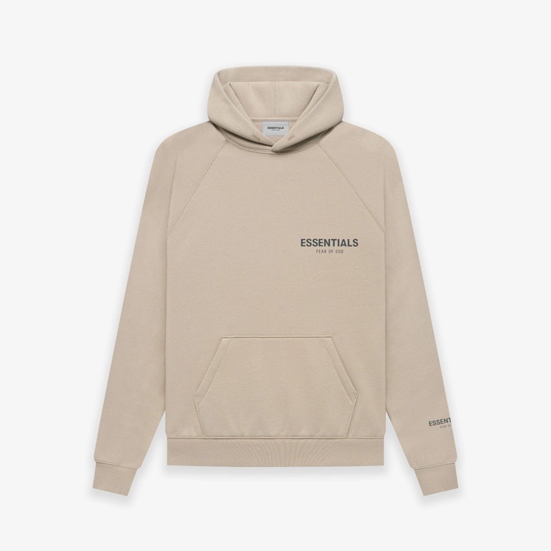 Áo FEAR OF GOD ESSENTIALS Pullover Hoodie Tan SS22