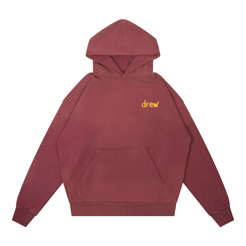 Drew House Scribble Hoodie Faded Maroon
