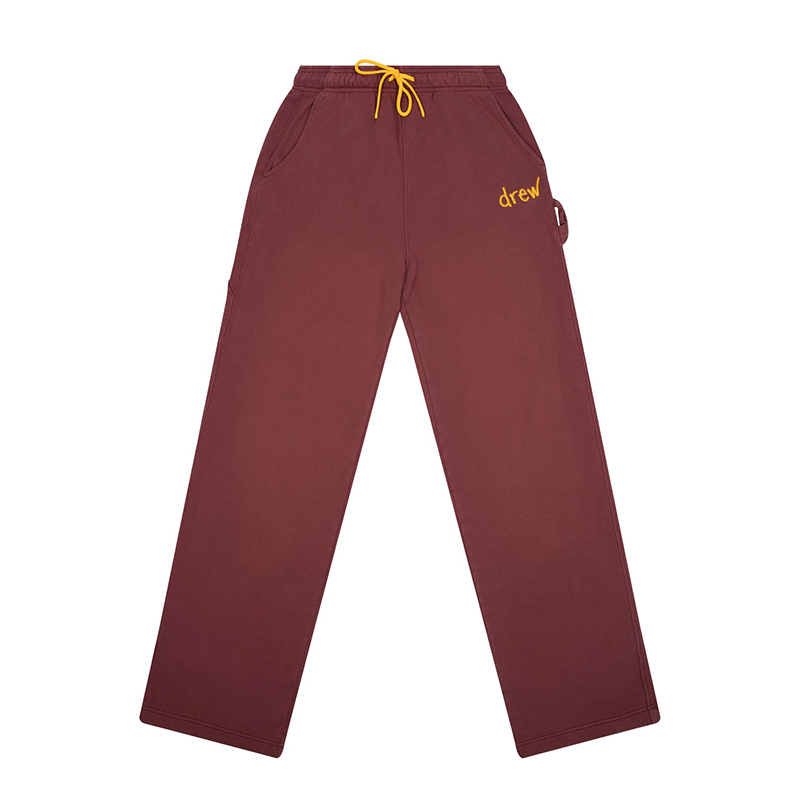 Drew House Scribble Carpenter Pant Faded Maroon