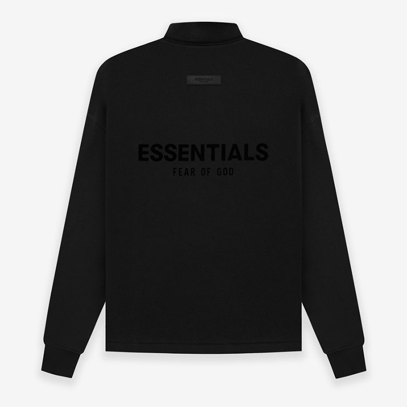 Áo Sweater FEAR OF GOD ESSENTIALS Relax Mockneck Black