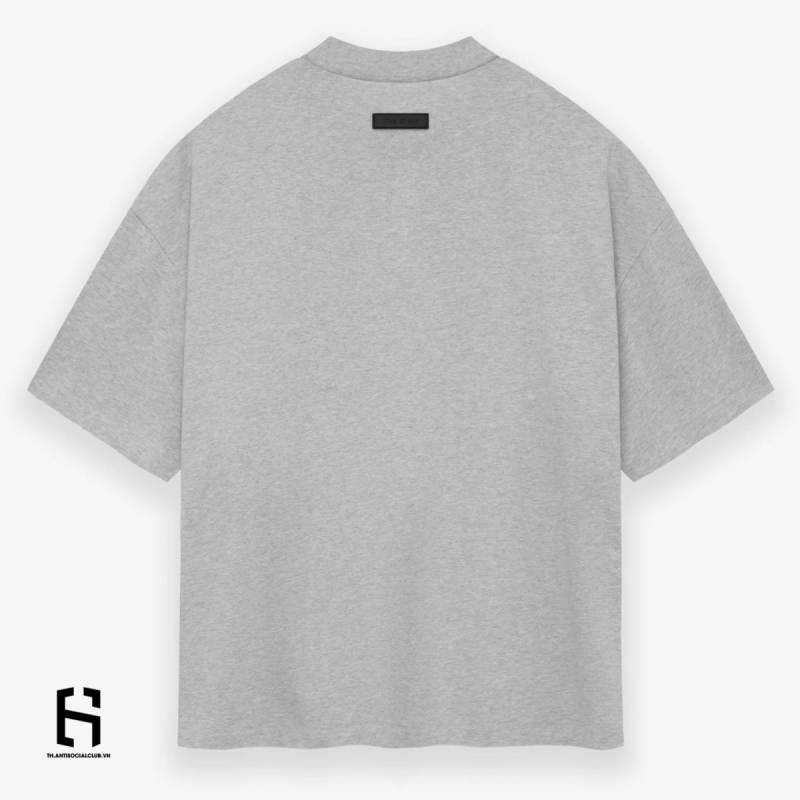 Áo Thun Fear Of God Essentials Heavy Crewneck Tee Dark Heather Oatmeal - SS24