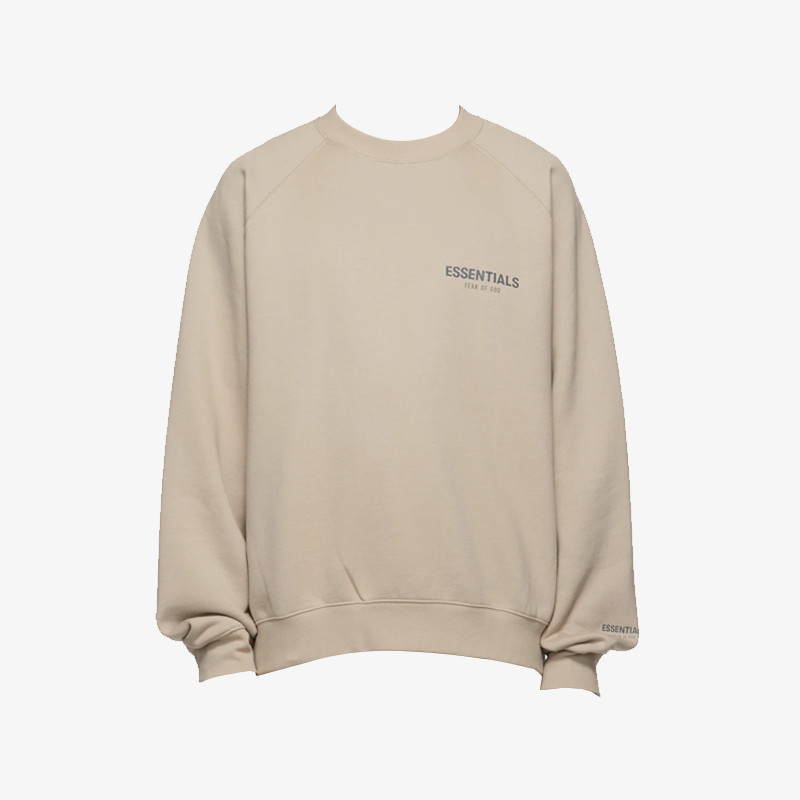 Áo FEAR OF GOD ESSENTIALS Knit Pullover Crewneck Tan SS22