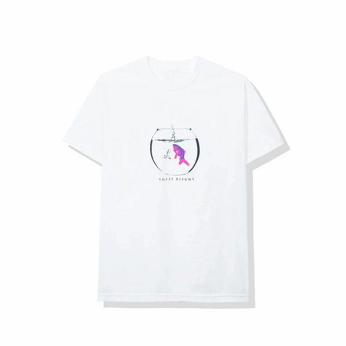 Anti Social Social Club Fish Glitter White Tee