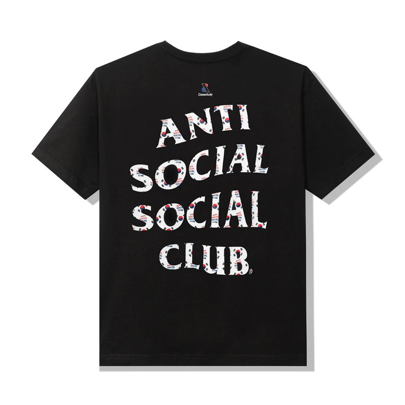 Anti Social Social Club x Case Study Flag Black Tee