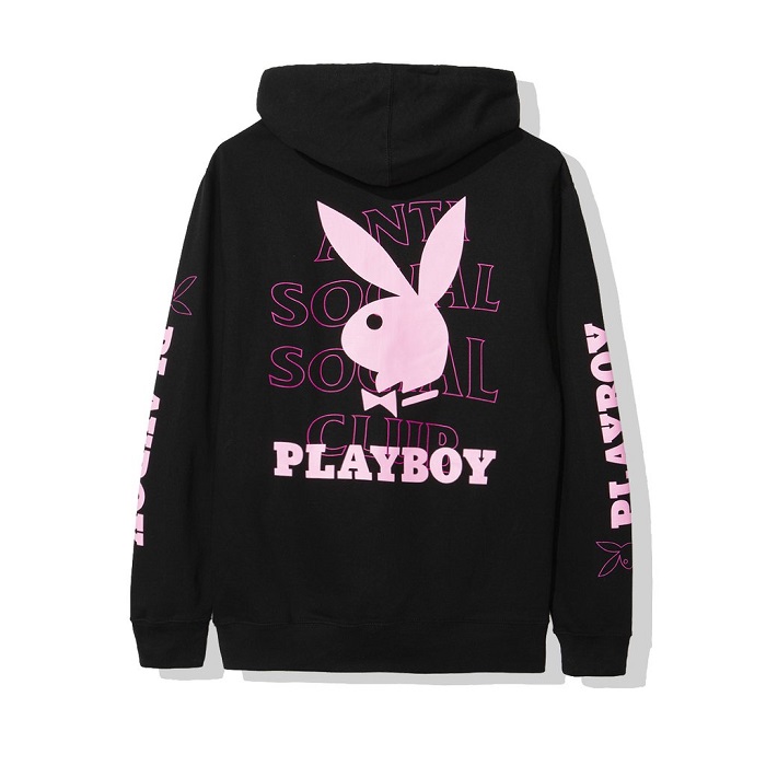 Anti Social Social Club X Playboy FW19 Black Hoodie