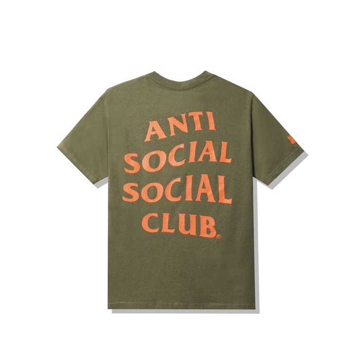 Anti Social Social Club X Undefeated Paranoid Olive Tee