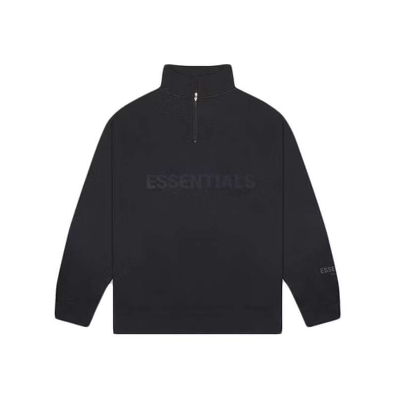 Sweater Fear of God Essentials Half Zip Pullover Sweater Black