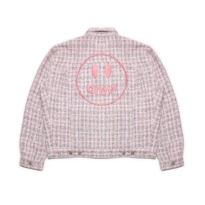 Áo Drew House Boucle Mascot Oversized Trucker Jacket Pink