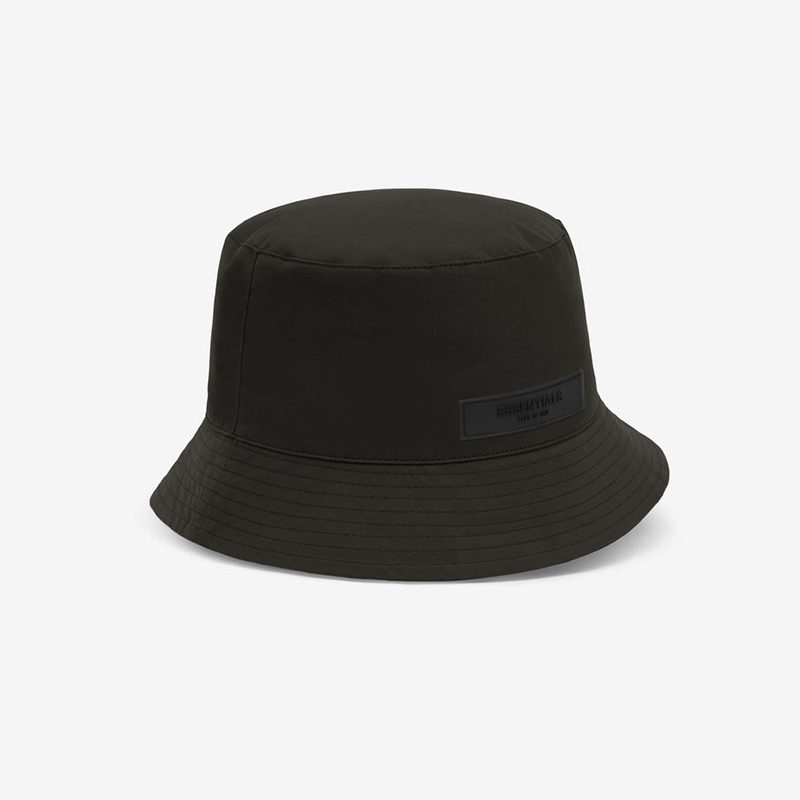 Fear Of God Essentials Off Black Bucket Hat
