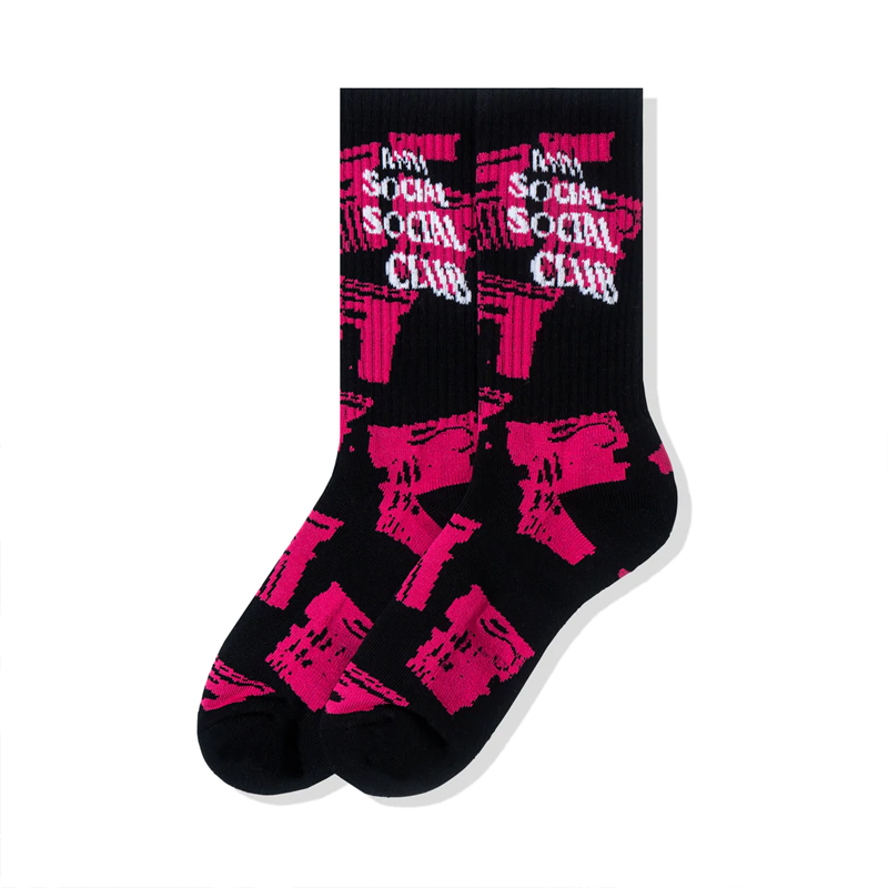 Anti Social Social  Club Collapse Black Socks