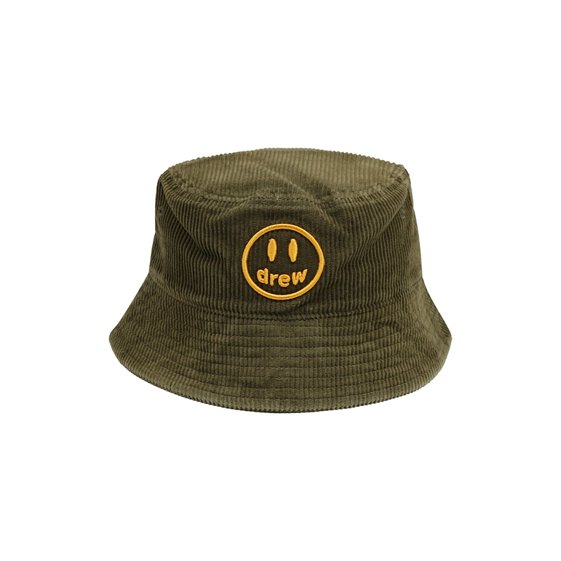 Drew House Midnight Olive Corduroy Bucket Hat