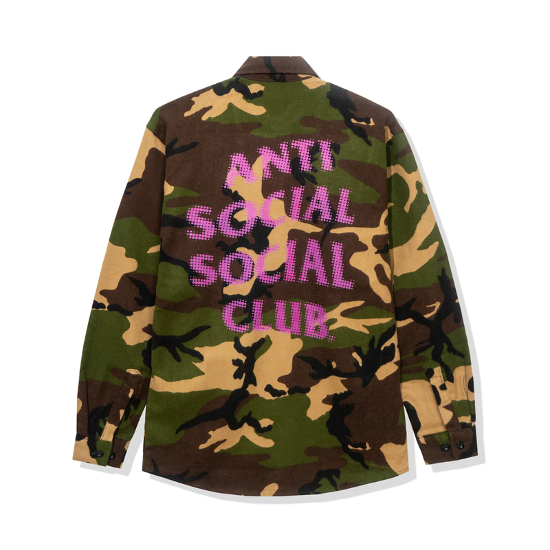 Anti Social Social  Club Dialtone Camo Flannel