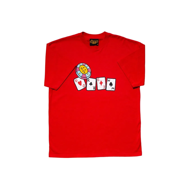 Drew House Lucky You Drew SS Tee Red
