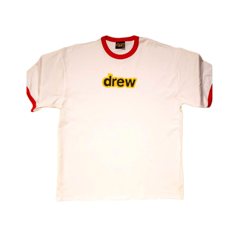 Drew House Oversized Secret SS Ringer Tee White