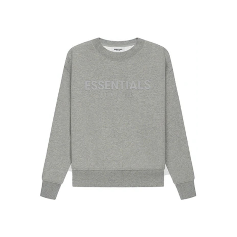 Fear of God Essentials Kids Pull-Over Crewneck Heather Oatmeal
