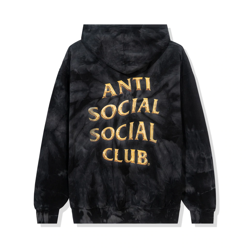 Anti Social Social  Club Efectionate Black Tie Dye Hoodie