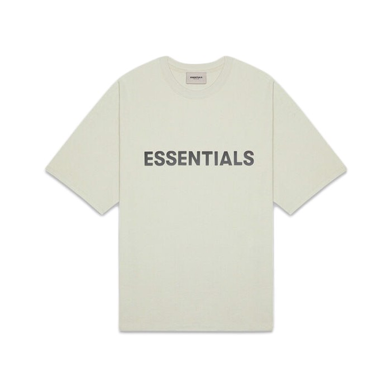 FEAR OF GOD ESSENTIALS 3D Silicon Applique Boxy T-Shirt Sage SS20