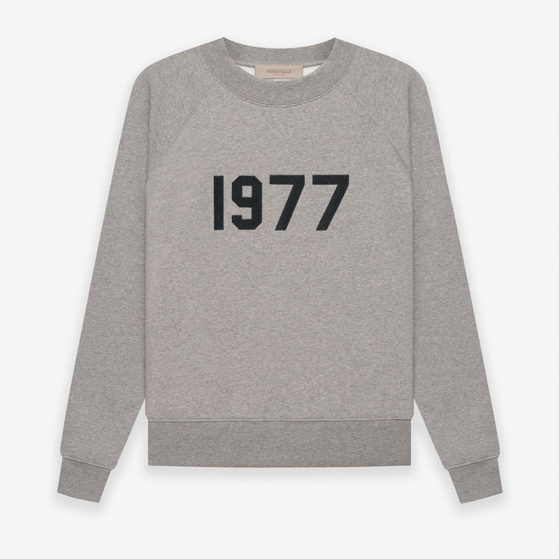 Áo Sweater FEAR OF GOD ESSENTIALS '1977' Crewneck Dark Oatmeal