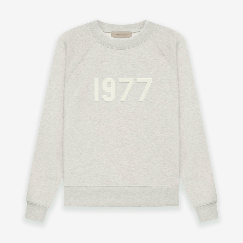 Áo Sweater FEAR OF GOD ESSENTIALS '1977' Crewneck Light Oatmeal