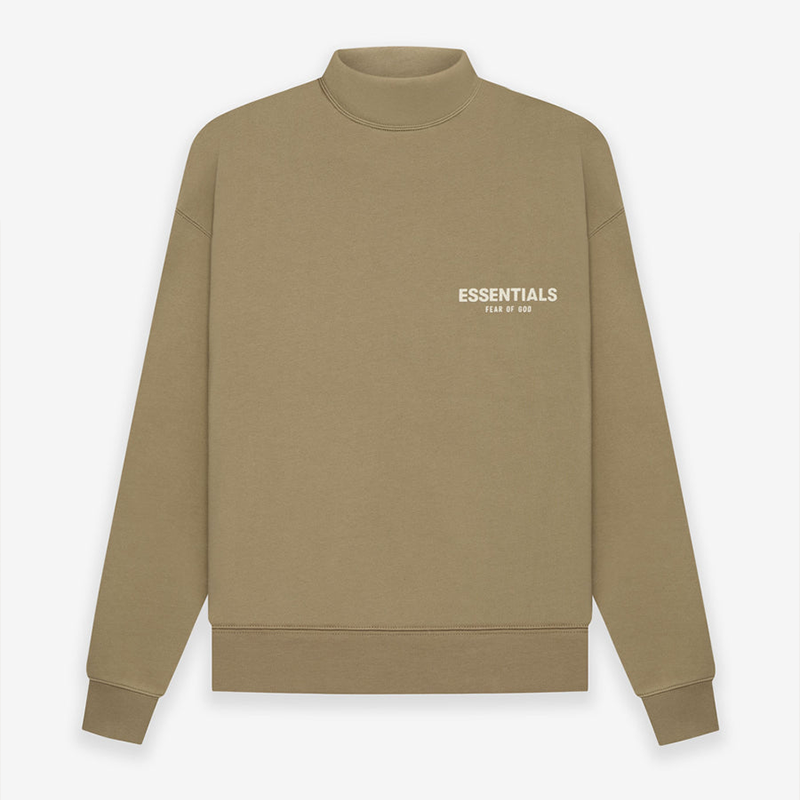 Áo Sweater FEAR OF GOD ESSENTIALS Mockneck Eck Oak