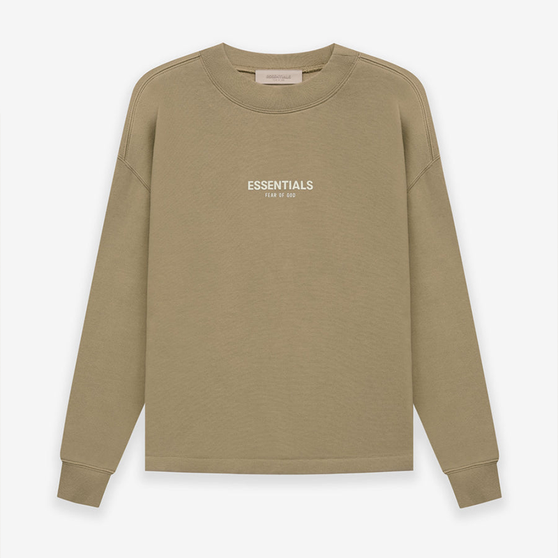 Áo Sweater FEAR OF GOD ESSENTIALS Relax Crewneck Eck Oak