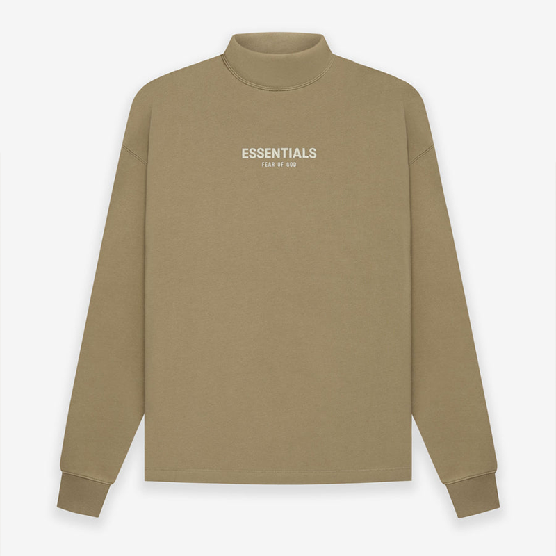 Áo Sweater FEAR OF GOD ESSENTIALS Relax Mockneck Eck Oak