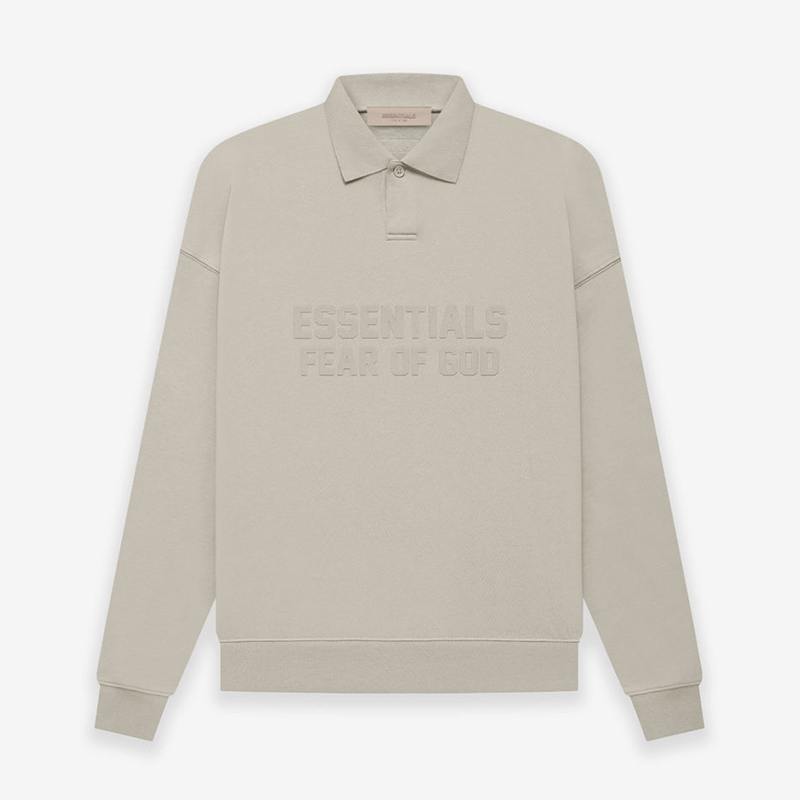 Fear Of God Essentials Smoke LS Polo