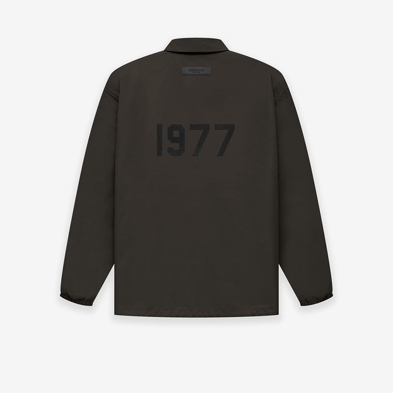 Fear Of God Essentials Off Black Coaches Jacket