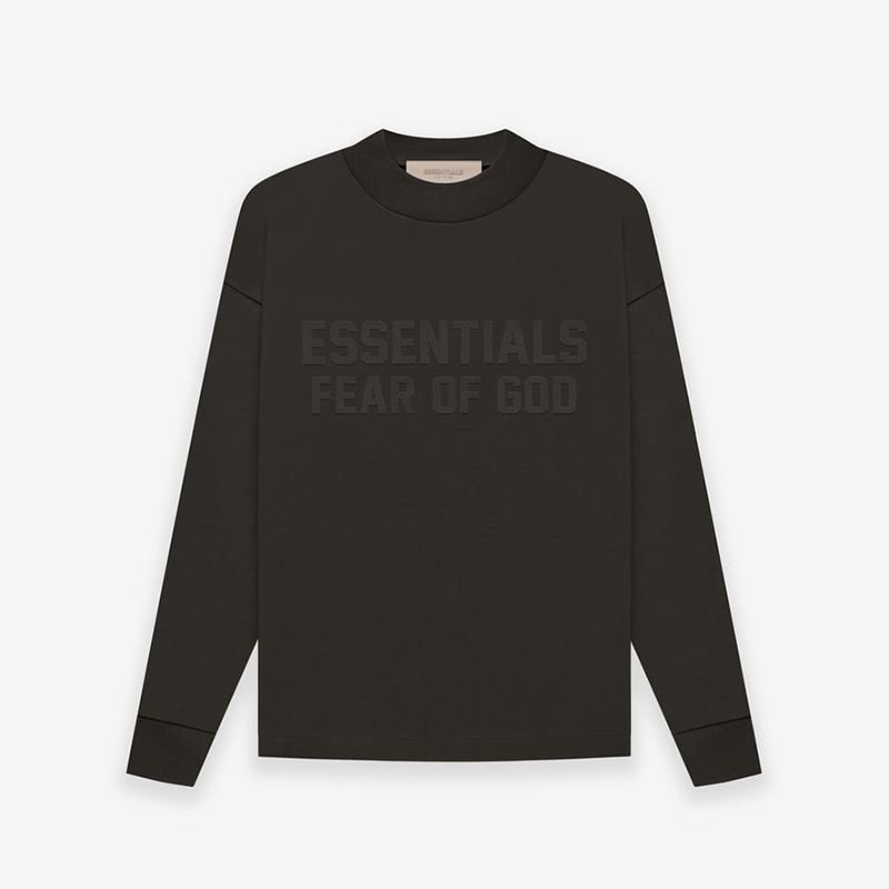 Fear Of God Essentials Off Black LS Tee