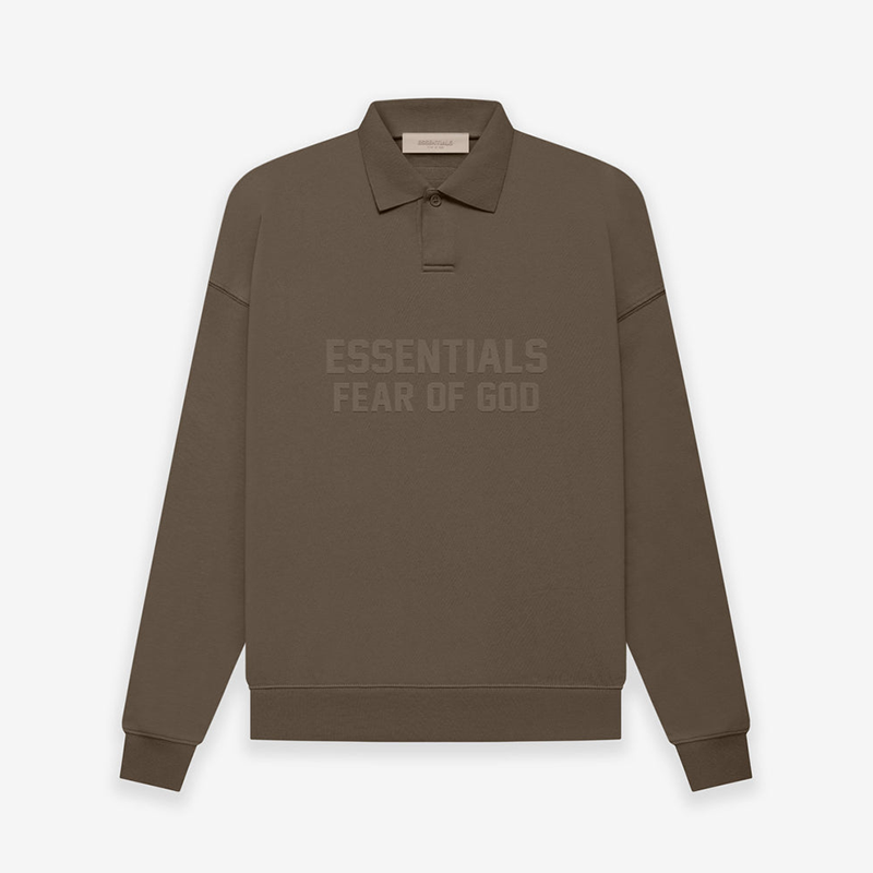 Fear Of God Essentials Wood LS Polo