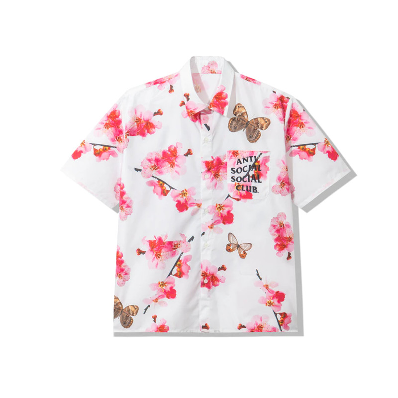 Áo Anti Social Social Club Woddy White Buttom