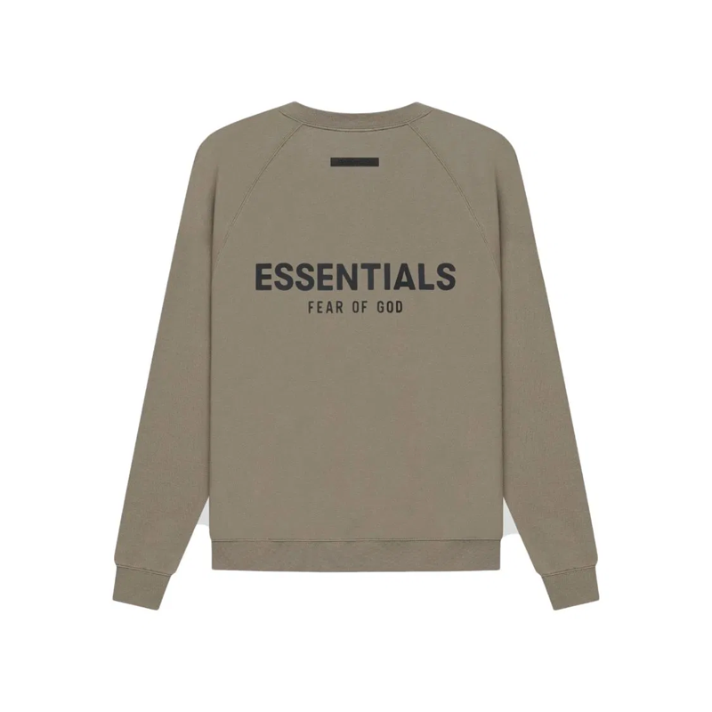 Áo Sweater FEAR OF GOD ESSENTIALS Knit Pullover Crewneck Taupe SS21