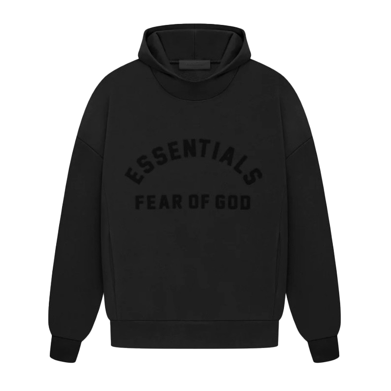 Áo Hoodie Fear Of God Essentials Jet Black Hoodie (SS23)