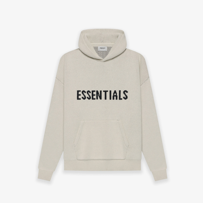 FEAR OF GOD ESSENTIALS Knit Pullover Hoodie Moss SS21