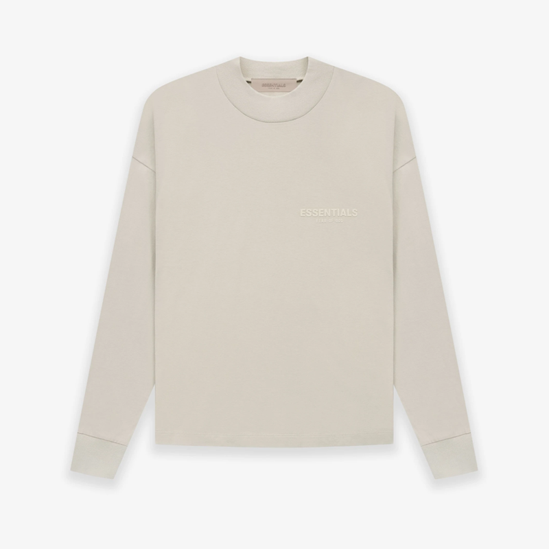 Áo FEAR OF GOD ESSENTIALS Long Sleeve (LS) T-shirt Wheat