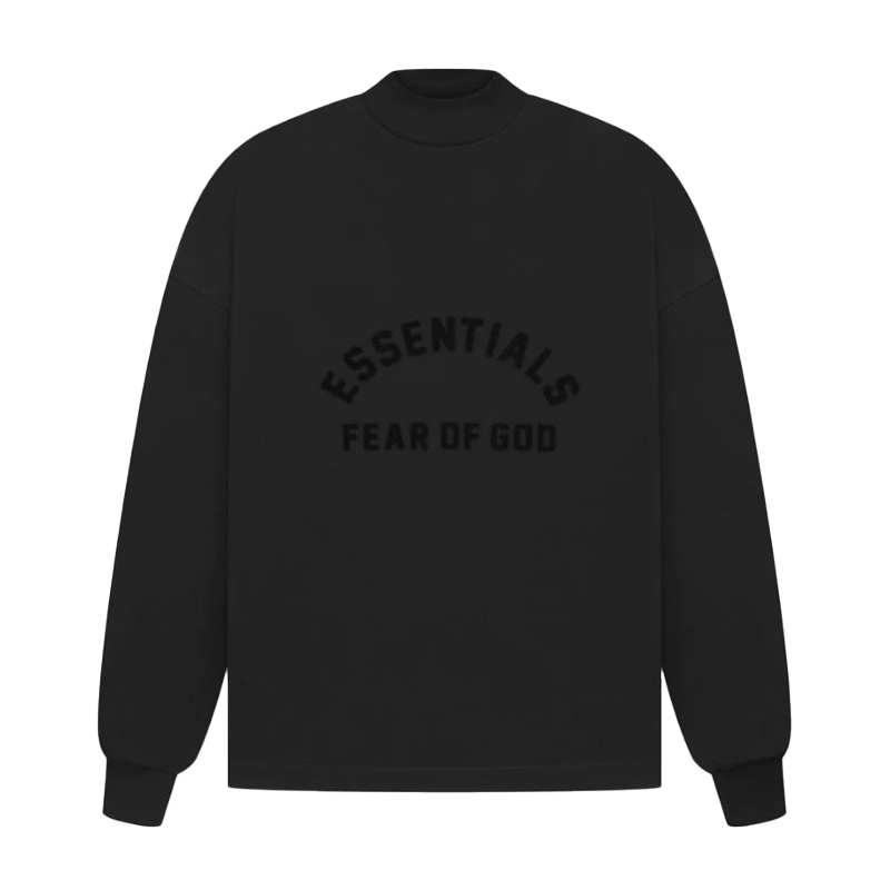 Áo thun Fear Of God Essentials Jet Black LS Tee (SS23)