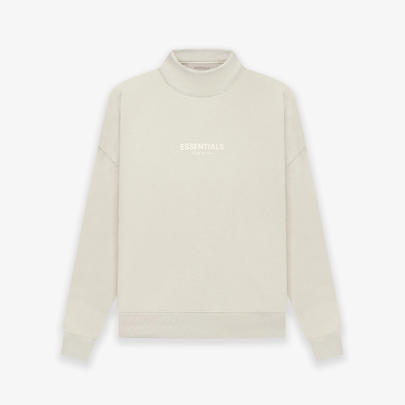 Áo FEAR OF GOD ESSENTIALS Relaxed Mockneck Wheat