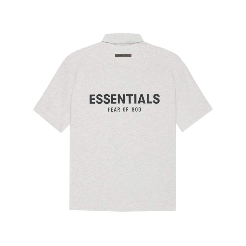 FEAR OF GOD ESSENTIALS Polo Light Heather Oatmeal