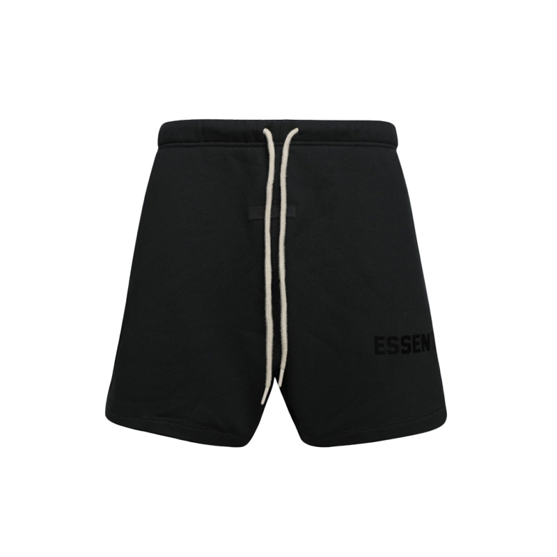 Quần Fear Of God Essentials Jet Black Sweatsort (SS23)