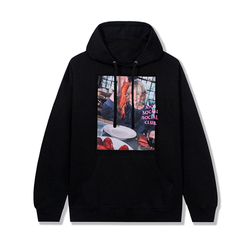 Martha Stewart x ASSC Lobster Black Hoodie