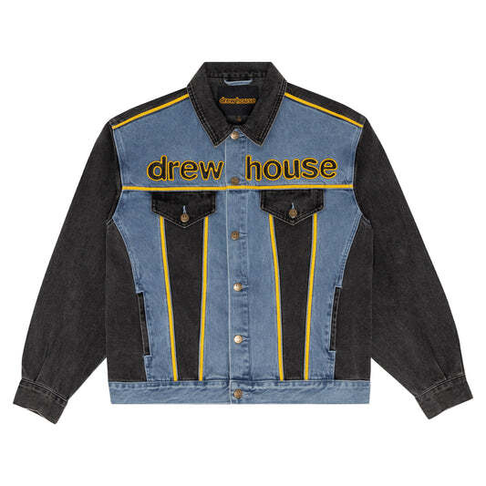 Drew House Oversized Mascot Trucker Jacket Vintage Color Block