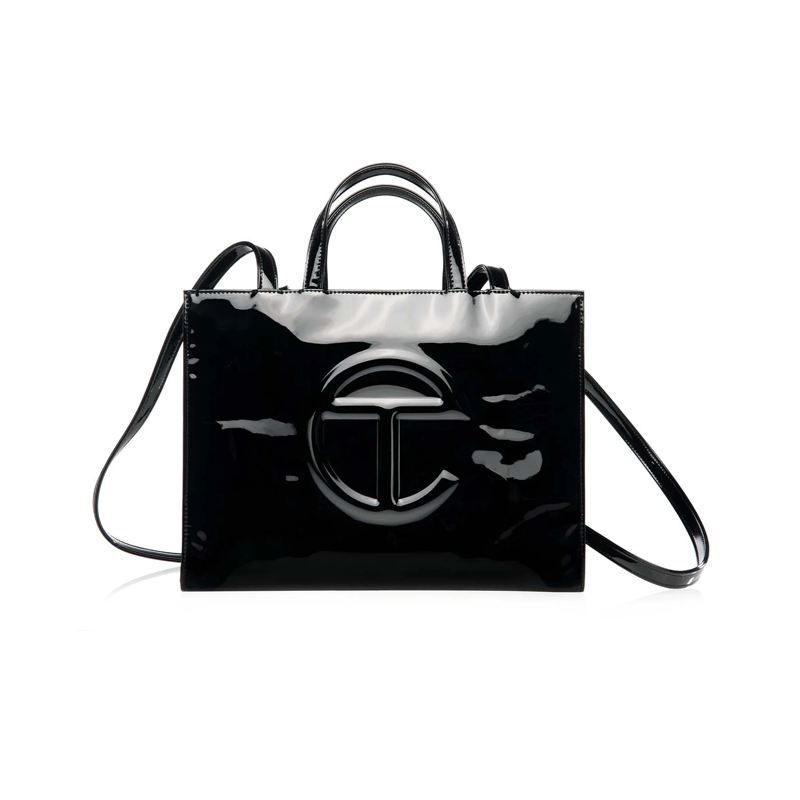 Túi Telfar Shopping Bag Patent Black Medium