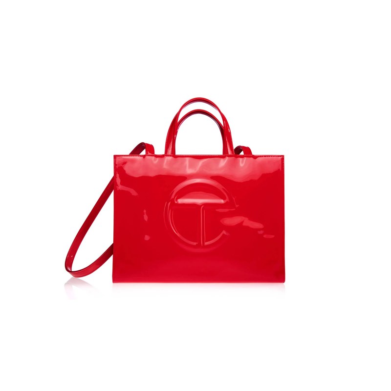 Túi Telfar Shopping Bag Patent Red Medium
