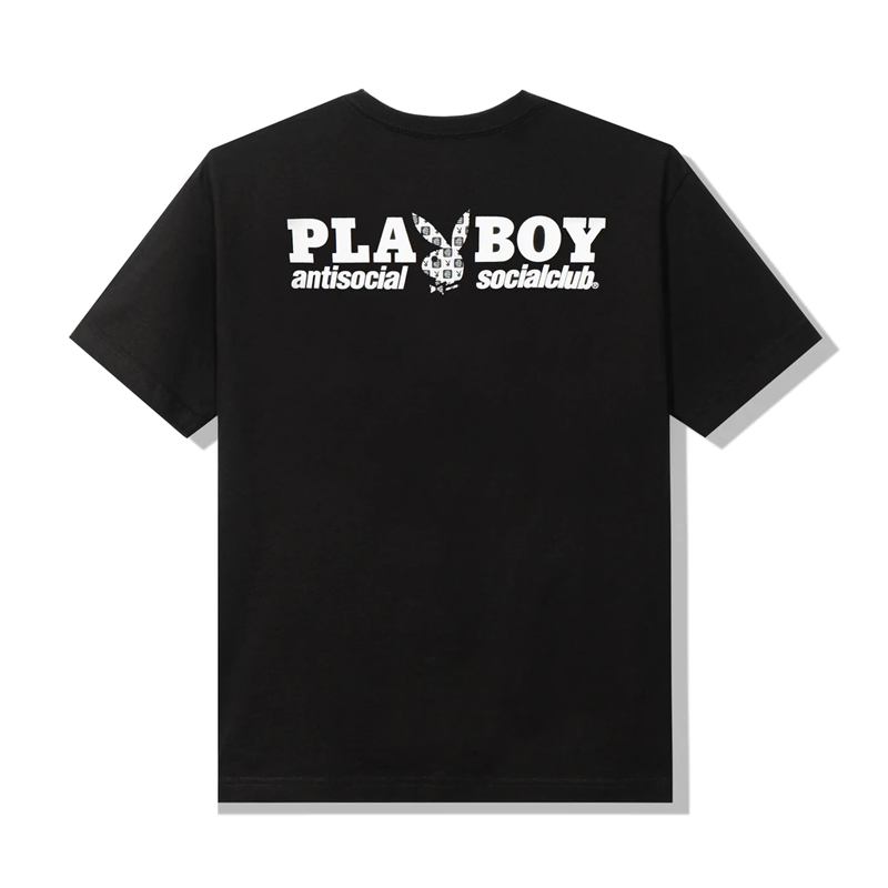 Anti Social Social  Club x Playboy Checkered Black Tee