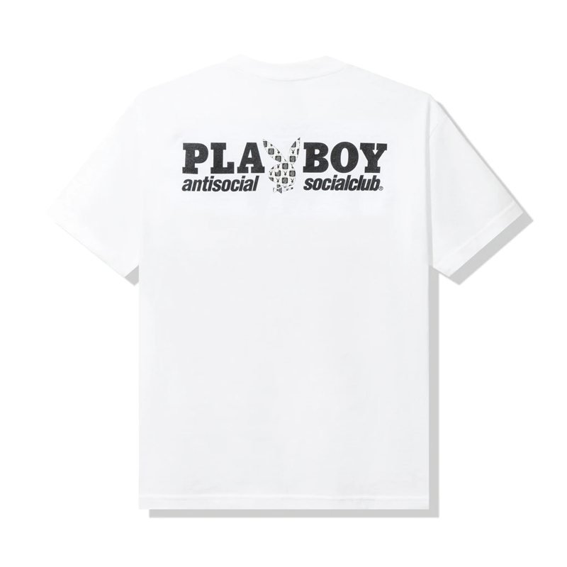 Anti Social Social  Club x Playboy Checkered White Tee