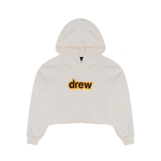 Drew House Secret Cropped Hoodie Off White